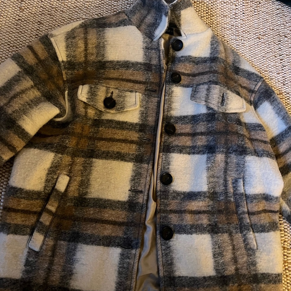 Zara Wool Blend Shirt Jacket